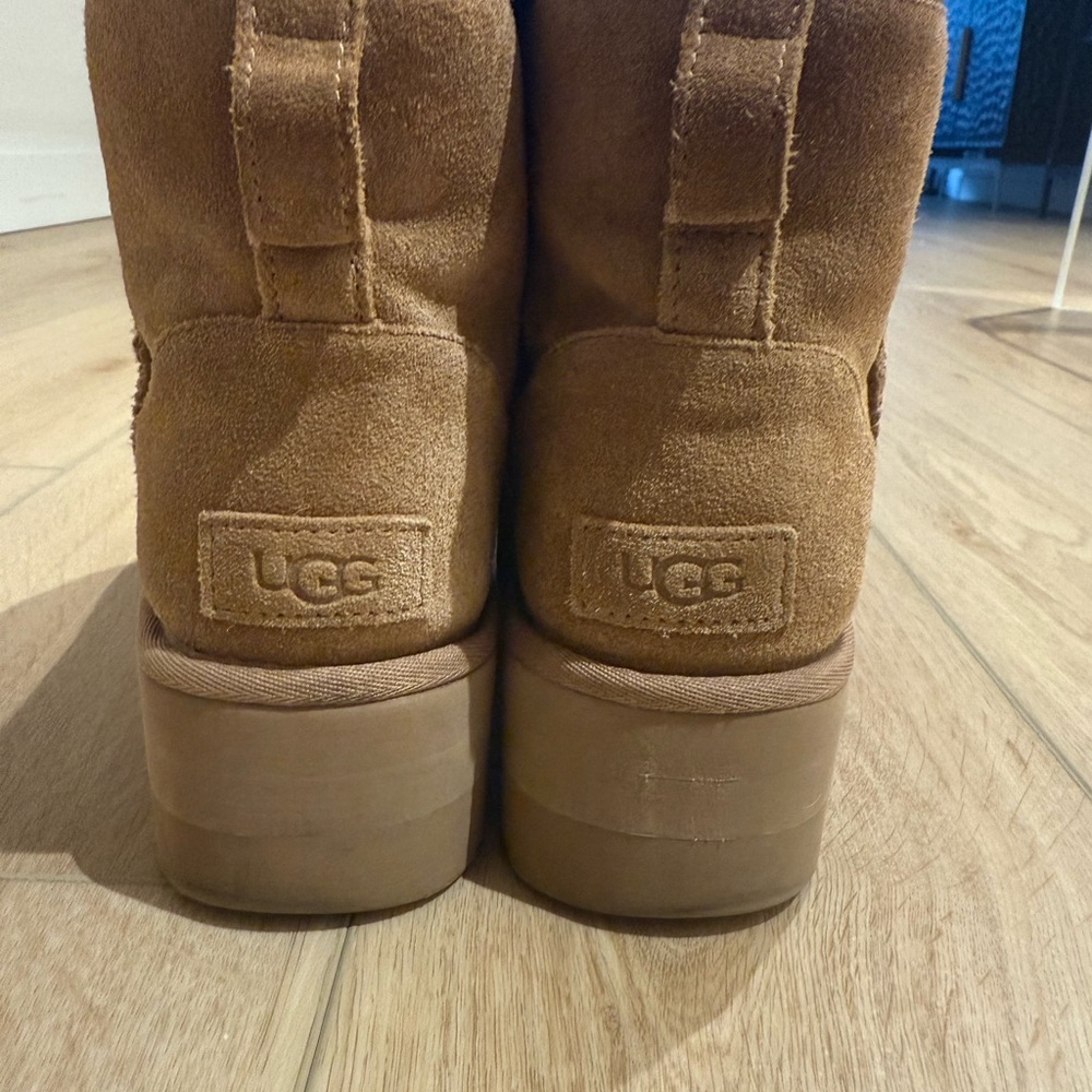 UGG Chestnut Suede Boots - Picture 3 of 5